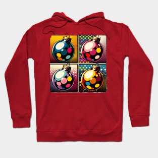 Bubbly Brilliance: A Pop Art Christmas Bubble Extravaganza - Classic Christmas Hoodie